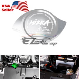 Silver Billet Aluminum Radiator Protector Pressure Cap Cover Car High Performance