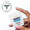 REACH Waxed Dental Floss,Unflavored, Plaque Remover for Teeth, Shred Resistant,