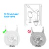Toilet Flappers Replacement Compatible for GA715014-GEG1 (Transparent) 3 Inch with