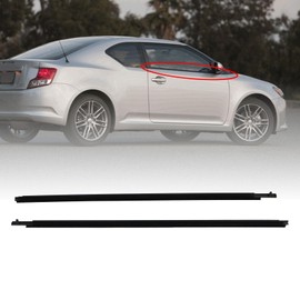 FZJDSD Weatherstrip Window Moulding Trim Seal Belt Compatible with Scion tC Base Coupe 2-Door 2.4L 2005-2010, Outer Weather Stripping 75711-21030 75712-21030