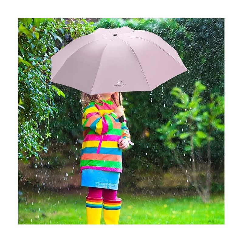 CarsMinders Windproof Travel Umbrella with 16 Sturdy Ribs,Compact and Foldable,One-Touch