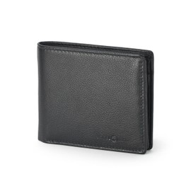 VOGELMANN Men's Leather Wallet, Men's Leather Wallet, Leather Wallet, black, Classic