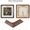 5x5 Picture Frame in Natural Walnut Wood,Square 5x5 Frame with