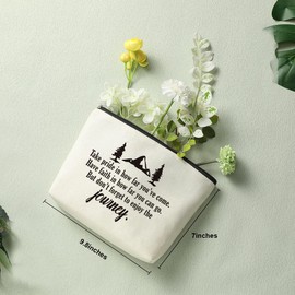 Decohim Enjoy The Journey Makeup Cosmetic Bag Graduation Gifts Inspirational Graduation Gifts for Her Congrats Grad Gift for Graduated Women Senior College Girls Nursing School Student Friends