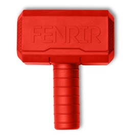 Fenrir Hammer Dog Chew Toy Strong Rubber Stuffable Enrichment Toy for Chewers (Red, Large)
