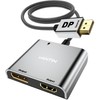 UANTIN DisplayPort to HDMI and DisplayPort Adapter, 4K 60Hz DP
