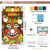 Luau Party Games, Toss Game Banner with 4 Bean Bags,