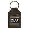 Leather Keyring Birthday Name Optional Engraving - Olaf