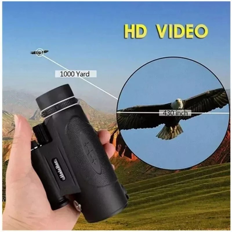 Shuang.W 100x90 Hd Monocular Telescopiomonocular Hd De Alta Potencia