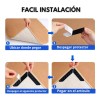 Estuchelandia 8 Pz Cinta Adhesiva En Tira Anti Deslizante Reutilizable