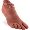 Injinji Run Lightweight No-Show Rust, L, brown
