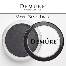 Mineral Make Up (Black Liner) Eye Shadow, Matte Eyeshadow, Loose Powder, Organic Makeup, Eye Makeup, Natural Makeup, Professional Makeup By Demure