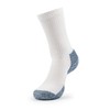 Thorlos Men s Crew 3 Pack Running Socks, White/Navy, X-Large