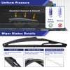 Shopauto Rear Windshield Wiper Arm Blade Assembly Kit Compatible with