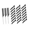 Healvian 1set Practical Hairdressing Clips and Handy Comb for Hair