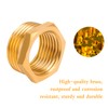 4 Pieces Reducer Adapter, Brass Thread Adapter Hex Water Pipe