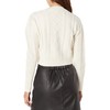 The Drop Waylon Cropped Cable Knit Jumper, Whisper White, XXL