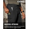 CQR Men's Quick Dry Tactical Pants, Water Resistant Outdoor Pants,
