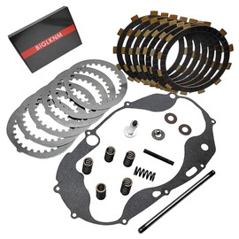 BIGLKNM Clutch Kit Friction Plates & Heavy Duty Springs Push Rod Gasket Compatible for Yamaha Banshee 350 YFZ 350 1987-2006