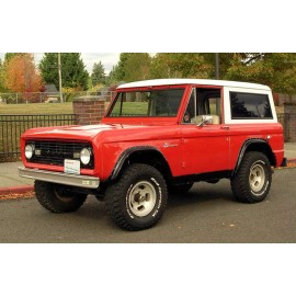 ACC Door Glass 1966 -1977 Ford Bronco Original Green Tint