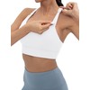 Foucome Nursing Bras for Breastfeeding Wirefree Racerback Maternity Sports Bra