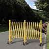 YITAHOME Metal Expandable Barricade Gate Outdoor, 16FT Folding Security Gate,