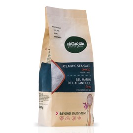 Naturata Atlantik Sea Salt Coarse, 500 g, Unrefined & No Additives, For Salt Mills, 100% Natural & Sustainably Derived Sea Salt, Coarse Salt for Cooking & Seasoning