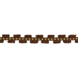 DÉCOPRO Yellow, Dark Brown 7/8" Gimp Braid [5 Yards]