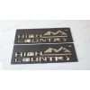 GM Auto 2PCS Front Fender Chrome High Country Emblems Badge