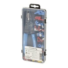 Högert Technik - Crimping Pliers 0.5-6mm2 for Terminals with Stripper + Connector, 86 Pieces | Carbon Steel