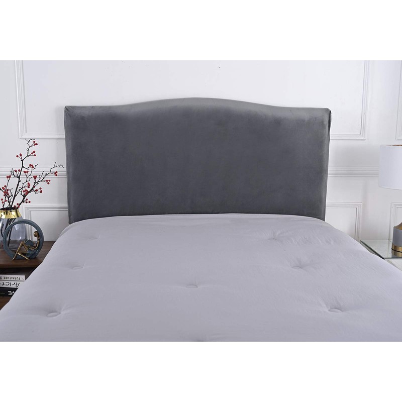 WINS Bed Headboard Cover Bed Headboard Covers Stretch Velvet Headboard
