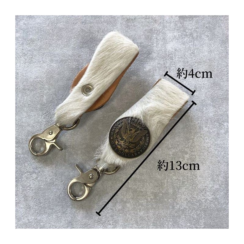 ASIAN ZACCA sbb0025 Key Chain, Belt Loop, Genuine Leather, Wallet