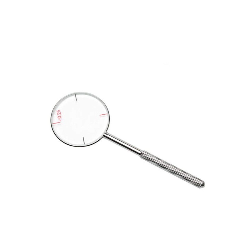 Artibetter 2pcs Round Optical Cross Cylinder Lens Tool Set diopters