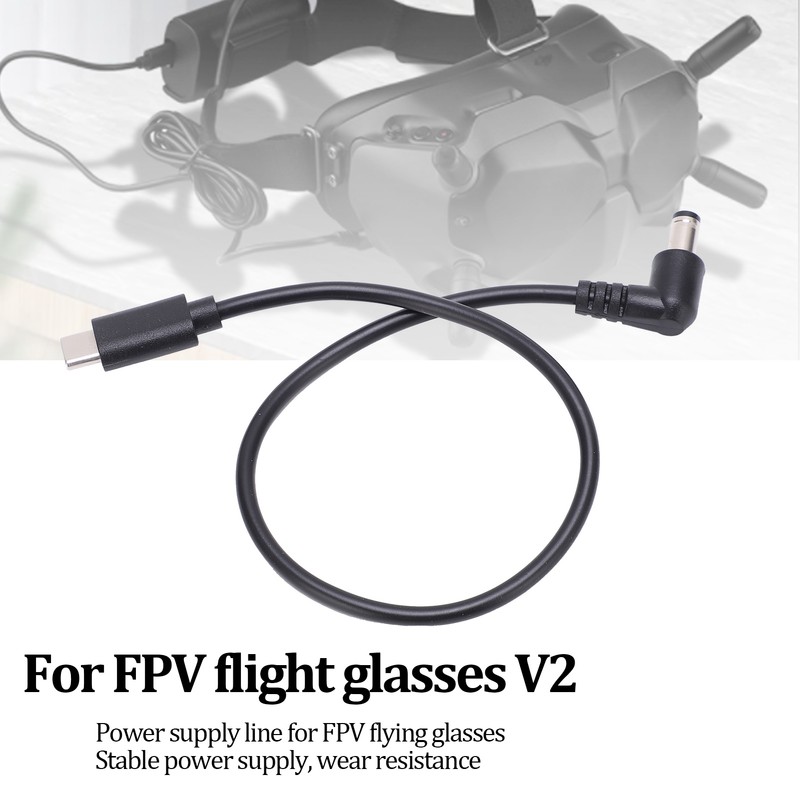 USB C Cable Glasses Power Cord for DJI FPV Flight