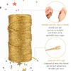 jijAcraft 100M Gold String, 1.5MM Gold Thread Twine, Metallic Thread