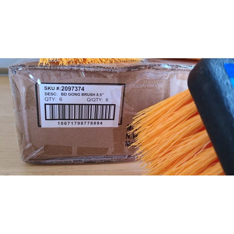 Quickie Bulldozer #2097374 (6 PACK BOX) 4.5" Gong Brushes