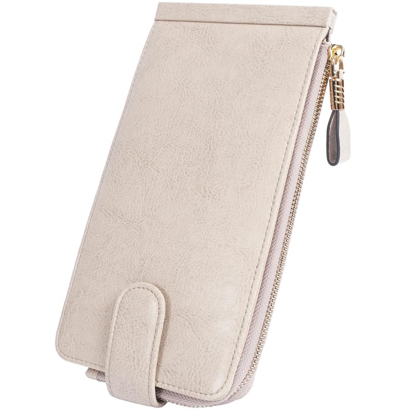 JEEBURYEE Card Case, Men's, Women's, Long Wallet, Thin, Magnetic, Large