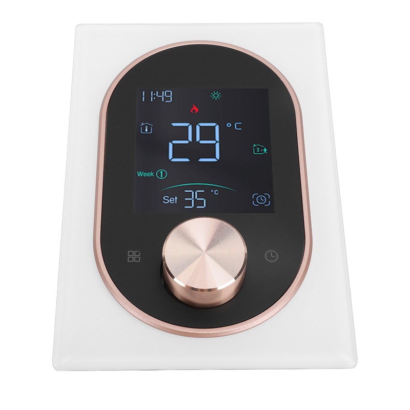 Smart Color Thermostat for Electric Heater LCD Programmable Touchscreen Control