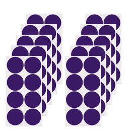 FINDAT Purple Round Labels 2 Inch Vinyl Dot Stickers Self-Adhesive Removable Color Coding Decals Waterproof Circle Tag for Office Home Inventory 80 PCS