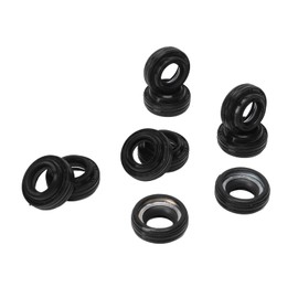AC Compressor Shaft Lip Seal Kit 10PCS AC Compressor Shaft Seal Kit Rubber Compact Structure Replacement for Hyundai Kia HCC AC Compressor