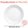 Corelle 8.5-Inch Lunch Plates, Set of 6, Lightweight Vitrelle Glass,