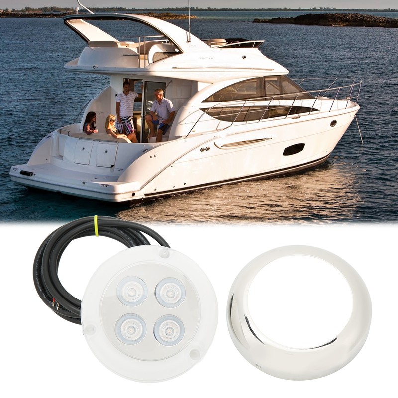 Marine Underwater Light 60° Angle IP68 Waterproof Seawater Interior Dome