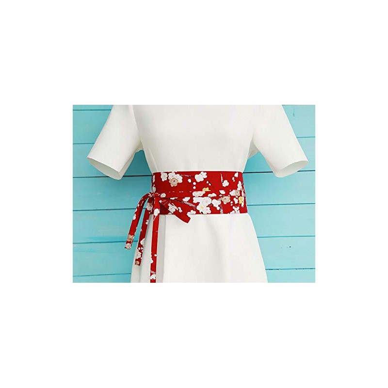 MAYSONG Bata japonesa tipo kimono Obi para mujer, Style 13,