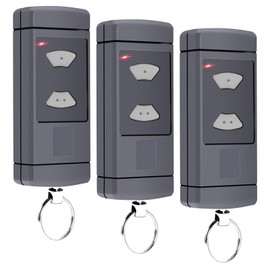 Handheld Transmitter Compatible with Hörmann, 40.685 MHz Replacement Garage Door Opener for Hörmann HSM2-40, HSM4-40, HSE2-40, HSE4-40, HS2-40, HS4-40, 2 Channel, Pack of 3