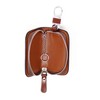 StarHide Tan Leather Key Case Small Hanging Keychain Holder Zipper