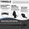 TIBEGOLD 14" Gate Spring Self Closing, Heavy Duty Black Door