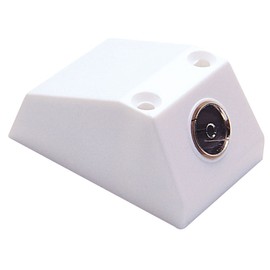 Single Coaxial Outlet TV Aerial Plug Socket Wall Mount