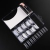 Beuniar Nail Extension Form Tips Clear 100pcs Poly Gel Acrylic