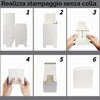 Set di 50 piccole scatole regalo bianche, 7 x 7