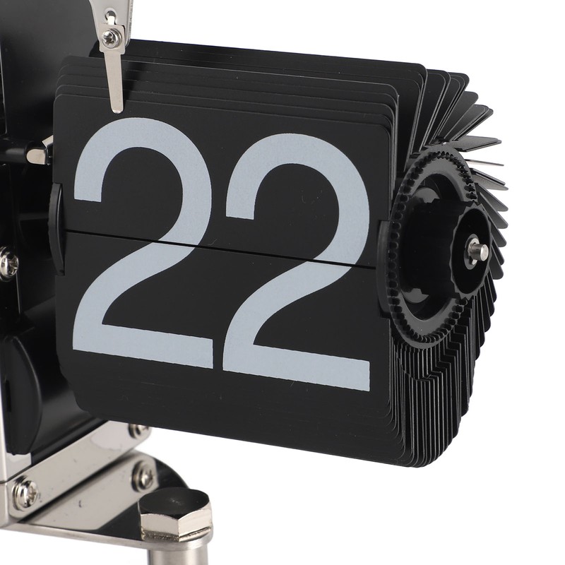 Retro Digital Flip Down Clock Flip Desk Clock Mechanical Battery